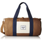 Herschel Leather Duffle Bag In Brown Color